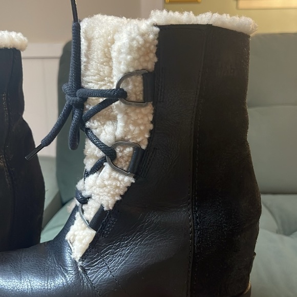 Sorel Joan of Arctic Shearling Wedge Boots - Picture 3 of 14